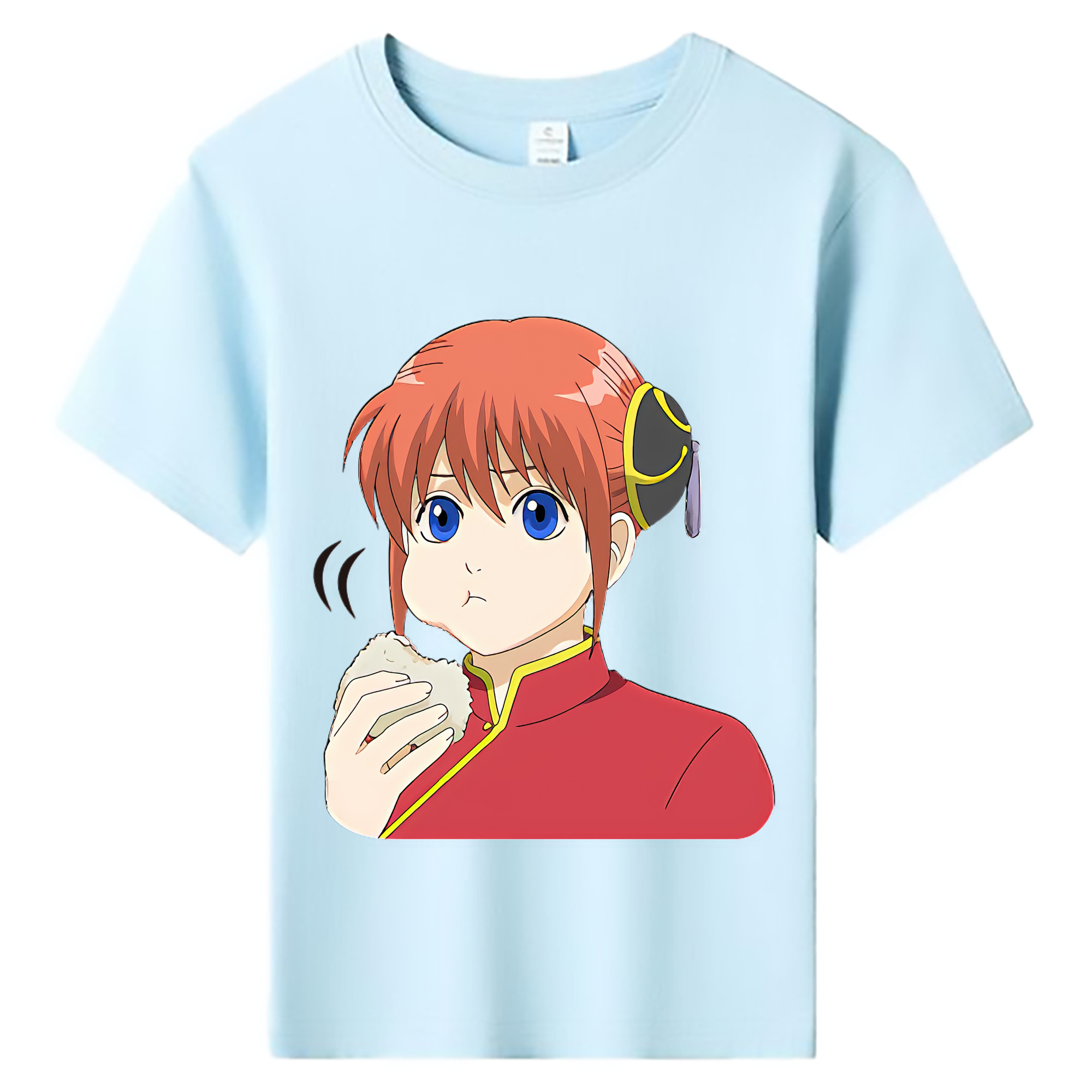 （画像用） ぎんたま 坂田銀時（さかたぎんとき） 神楽 志村新八（しむら しんぱち） GINTAMA Sakata Gintoki Kagura Shimura Shinpachi 綿100％キッズTシャツ（フロントプリント）